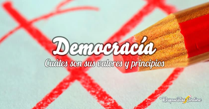 Principios y valores de la democracia